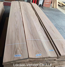 Coronado panel de carilla de roble rojo de 0,5 mm carilla de madera puerta de muebles AA