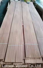 1MM Muebles Sapele Veneer de madera Sapelli Panel de corte plano grado AA