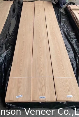 Veneer de madera de roble rojo, panel de grado AAA espesor 0,5 mm, productos en stock