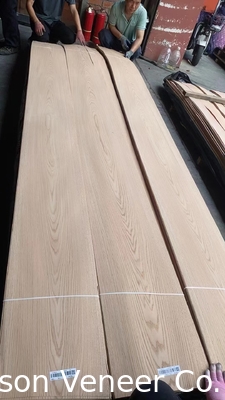 Veneer de madera de roble rojo, panel de grado AAA espesor 0,5 mm, productos en stock