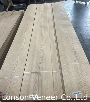 Veneer de madera de roble rojo, panel de grado AAA espesor 0,5 mm, uso de muebles de puerta