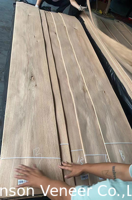 espesor 0,6 - 3,0 mm carilla de madera de roble blanco nudosa para muebles y suelos