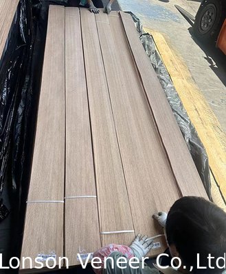 Veneer de madera de roble rojo de alta calidad, panel AAAGrade, espesor de 0,5 mm,