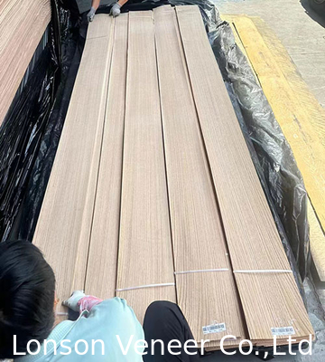Veneer de madera de roble rojo de alta calidad, panel AAAGrade, espesor de 0,5 mm,