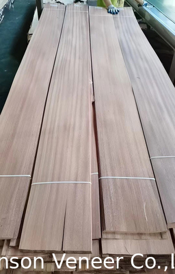 1MM Muebles Sapele Veneer de madera Sapelli Panel de corte plano grado AA