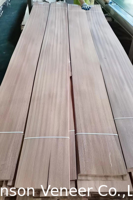 1 mm de sapele Veneer de madera Sapelli Panel de corte plano de calidad AA Muebles puerta