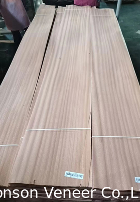 1 mm de sapele Veneer de madera Sapelli Panel de corte plano de calidad AA Muebles puerta