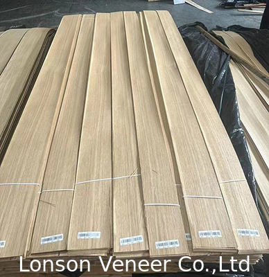 0.50mm Veneer de madera de roble blanco panel de corte de cuarto americano grado Aaa