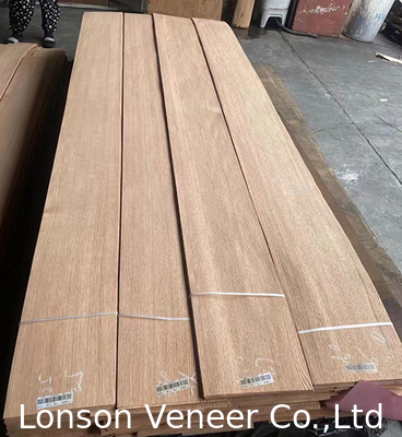 Cuarto corte de carilla de roble rojo espesor 0,45 mm panel de carilla de madera grado AAA