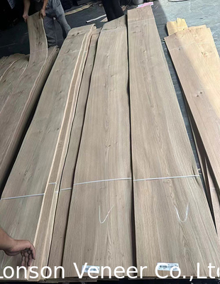 0.5mm Grado Nudo Blanco Veneer de madera de roble para puertas de muebles de estilo retro