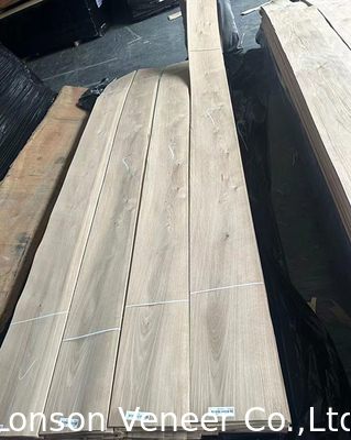 0.5mm Grado Nudo Blanco Veneer de madera de roble para puertas de muebles de estilo retro