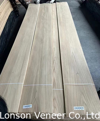Veneer de roble blanco americano natural de 0,4 mm 10 mm de ancho Aplicación a la madera contrachapada